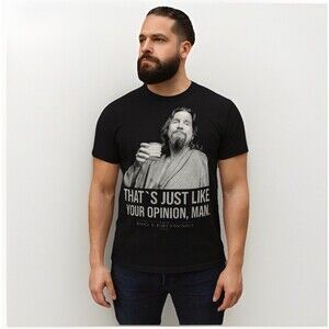 Nastrovje Potsdam The Big Lebowski Movie Tee Shirt Men’s Size Small Black White